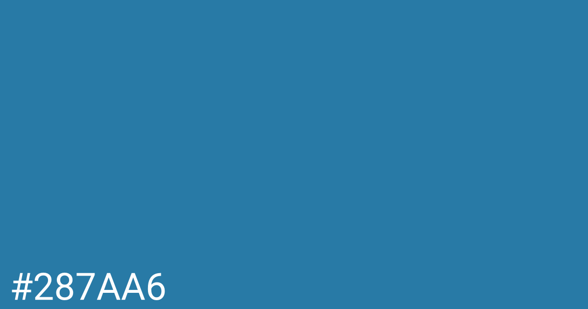 Hex color #287aa6 graphic