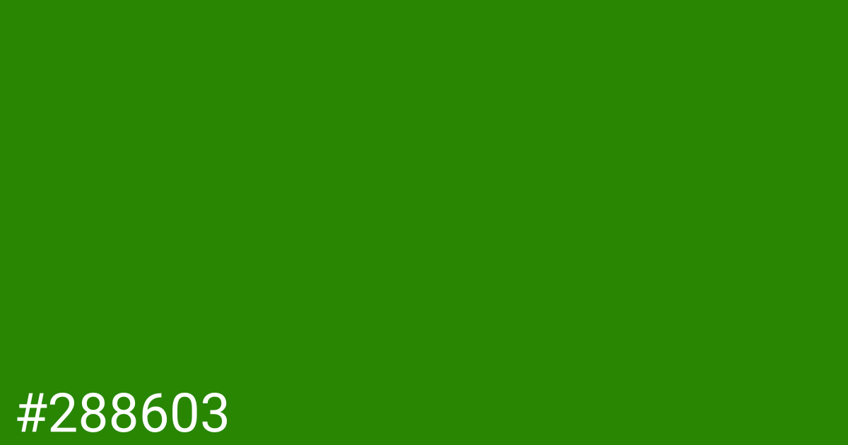 Hex color #288603 graphic