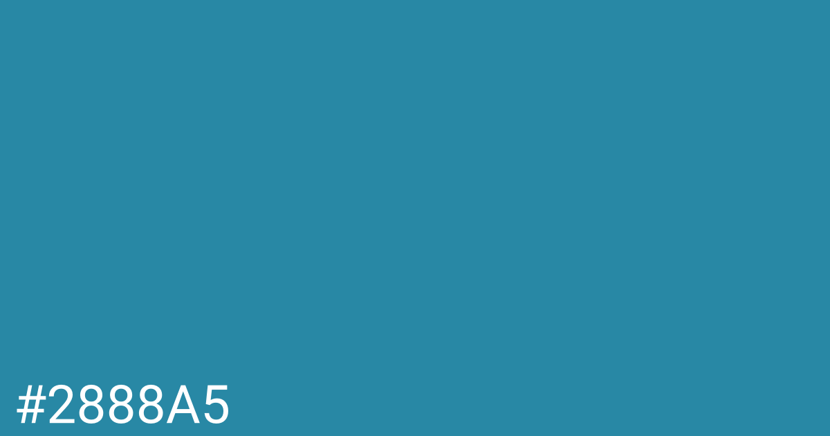 Hex color #2888a5 graphic
