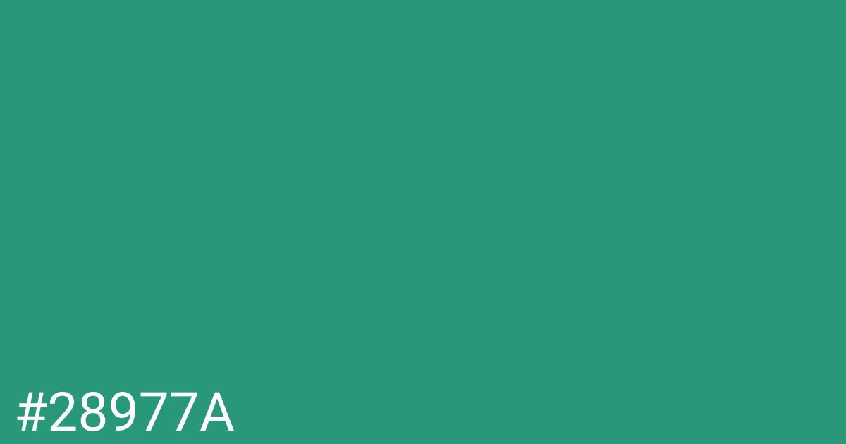 Hex color #28977a graphic