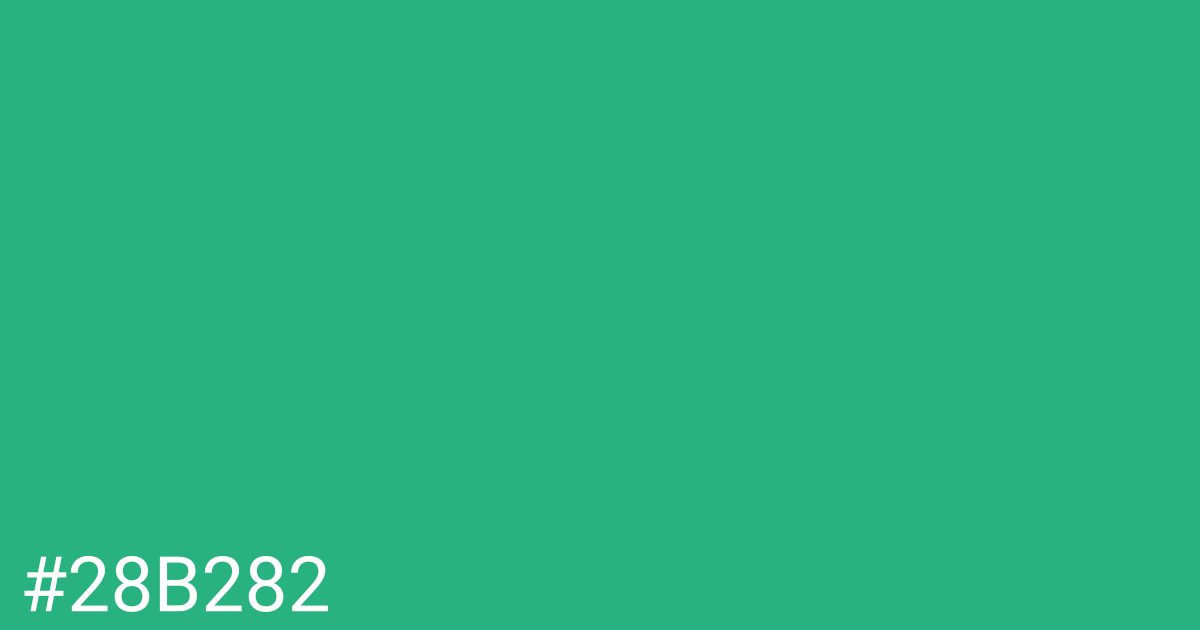 Hex color #28b282 graphic