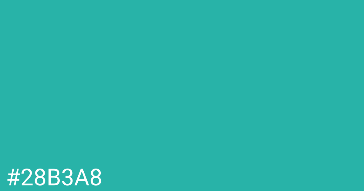 Hex color #28b3a8 graphic