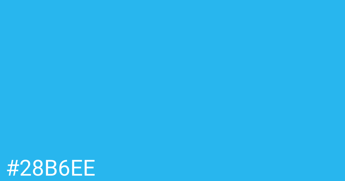 Hex color #28b6ee graphic