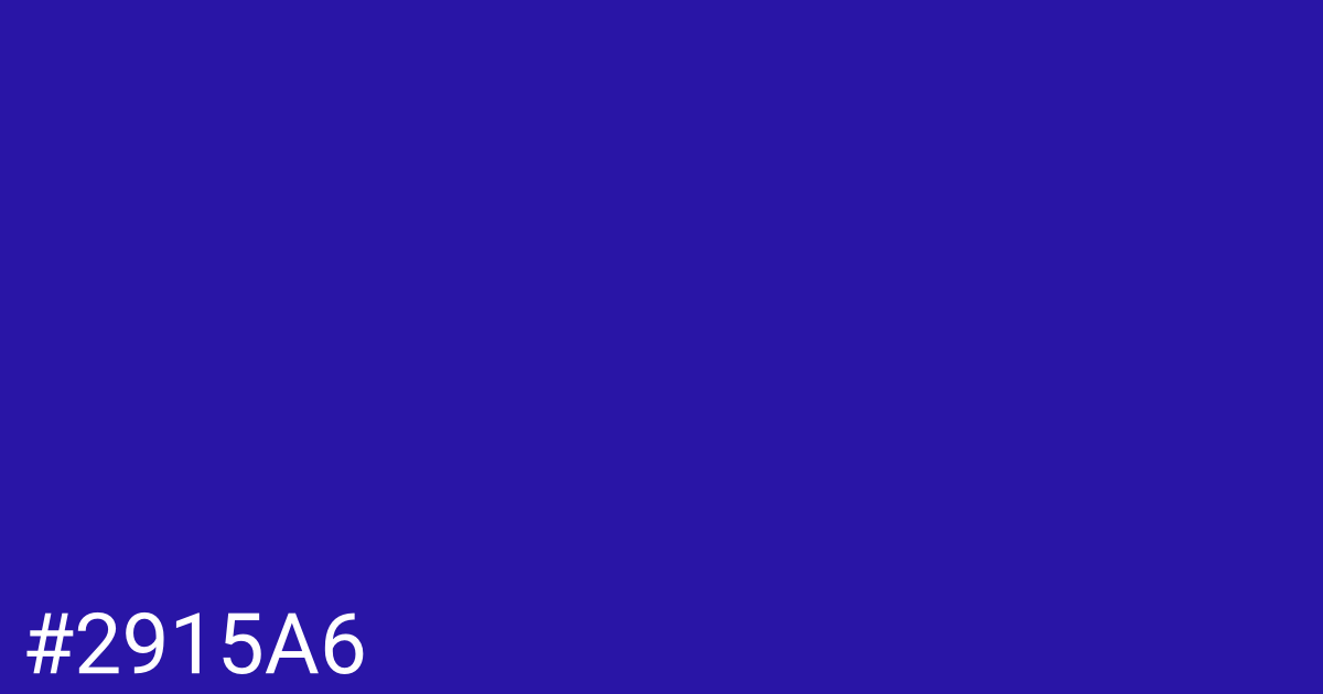 Hex color #2915a6 graphic