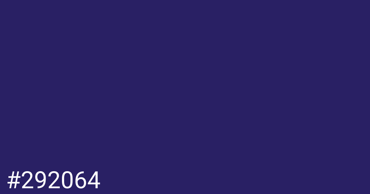 Hex color #292064 graphic