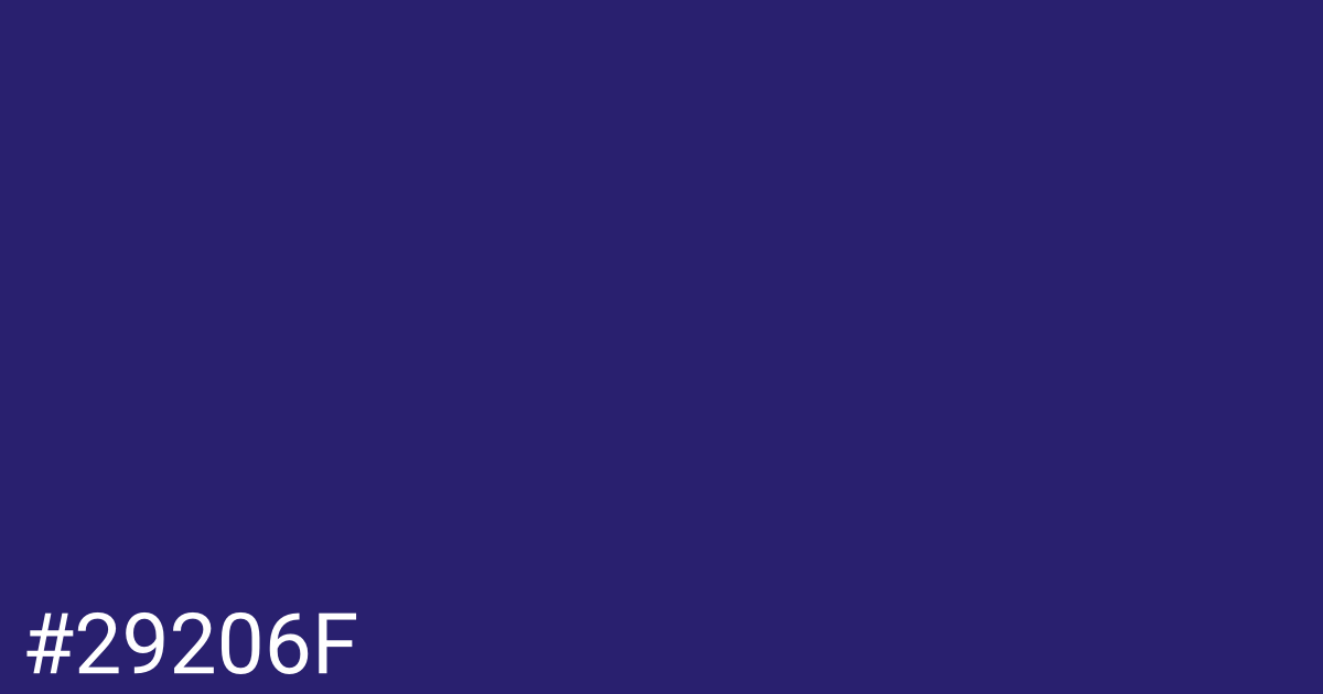 Hex color #29206f graphic