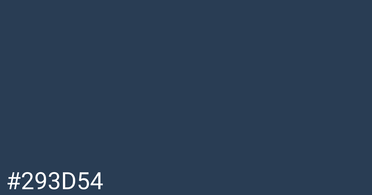 Hex color #293d54 graphic
