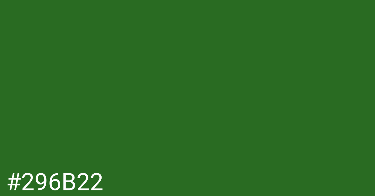 Hex color #296b22 graphic