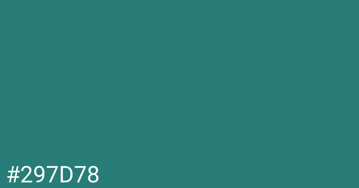 Hex color #297d78 graphic