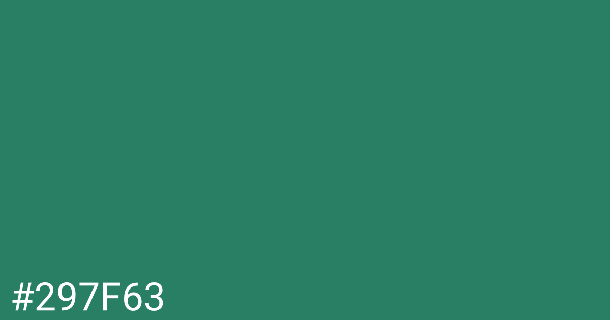 Hex color #297f63 graphic