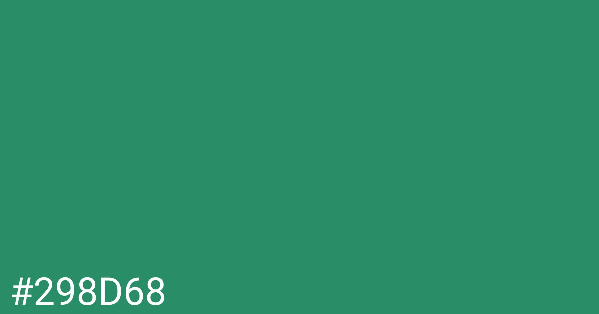 Hex color #298d68 graphic