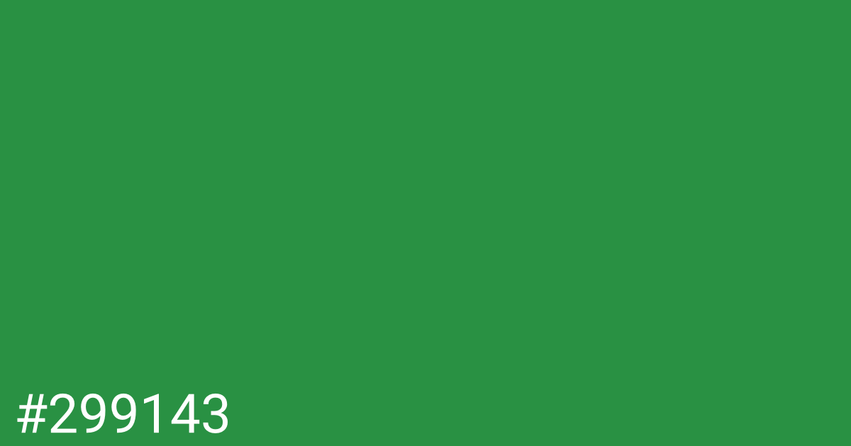 Hex color #299143 graphic