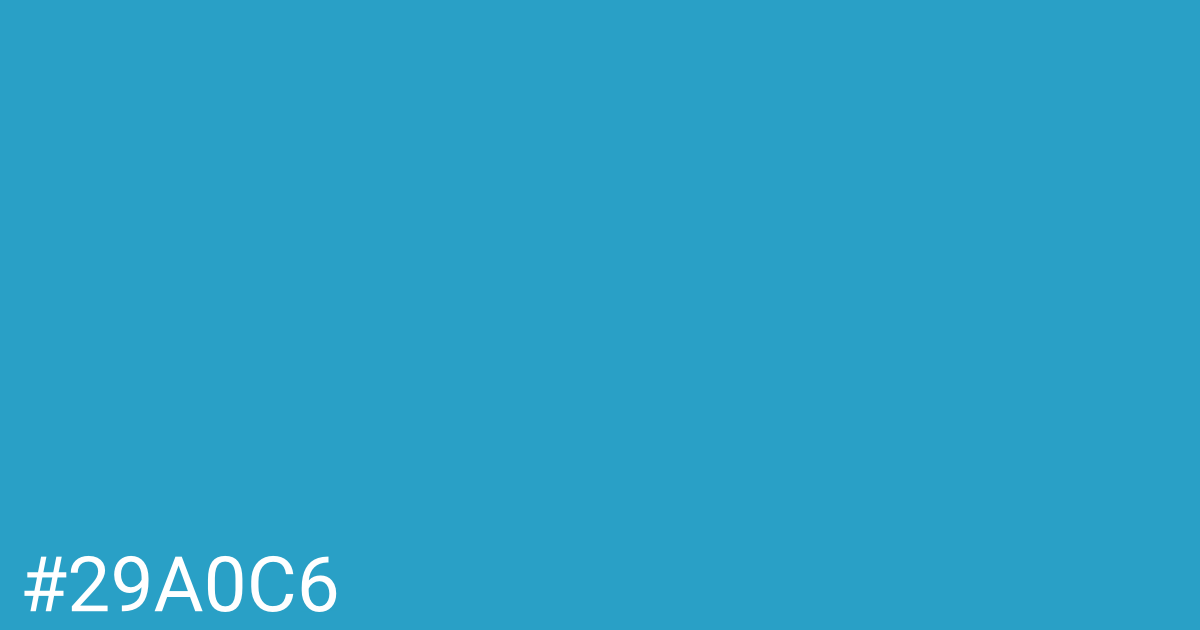 Hex color #29a0c6 graphic