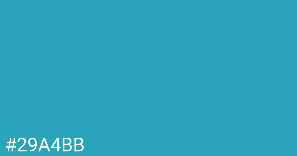 Hex color #29a4bb graphic