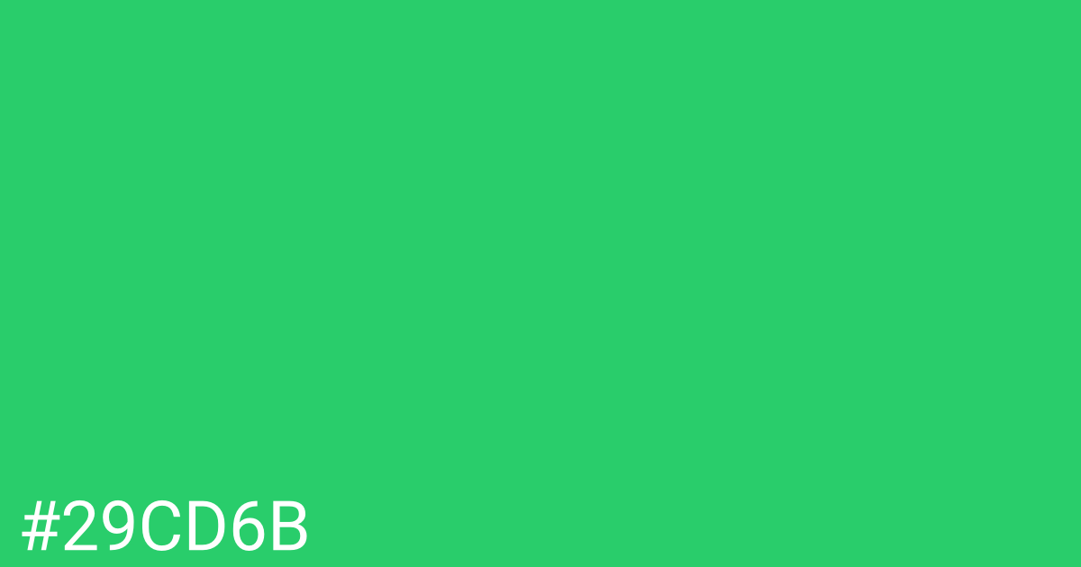 Hex color #29cd6b graphic