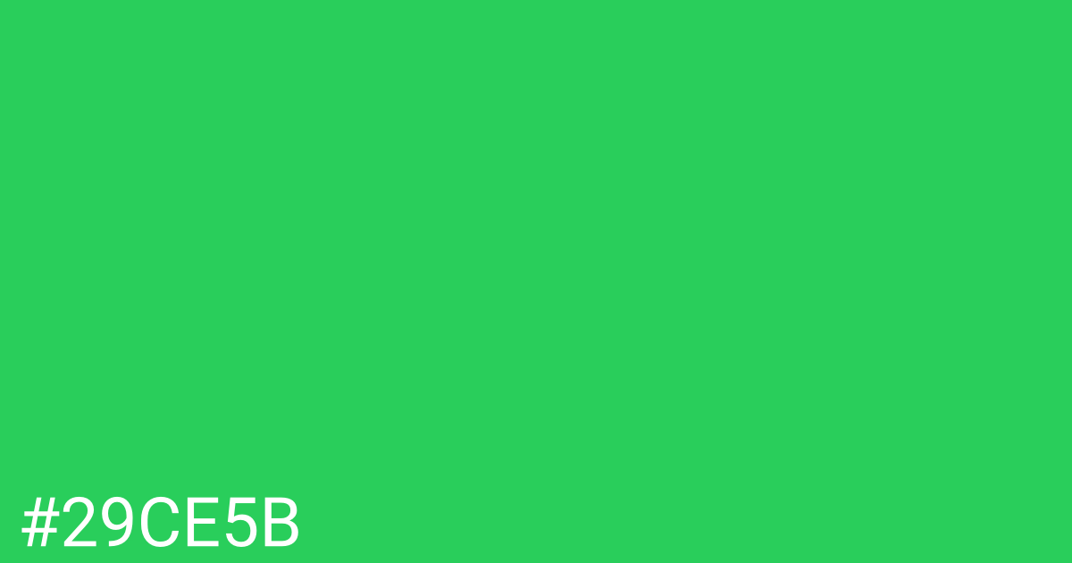 Hex color #29ce5b graphic