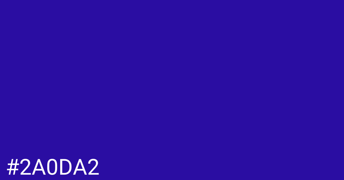 Hex color #2a0da2 graphic
