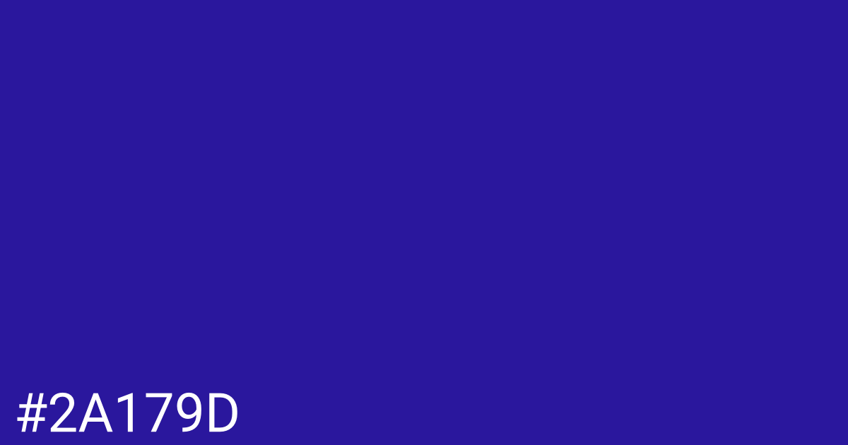 Hex color #2a179d graphic