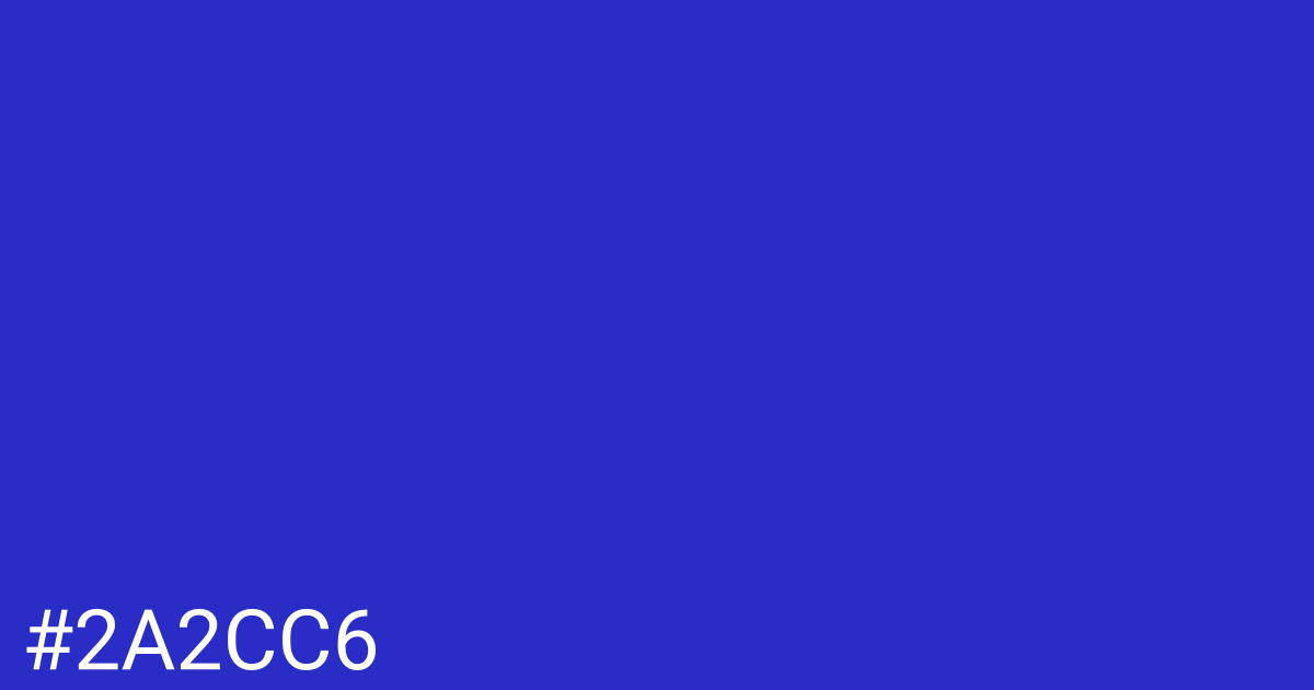 Hex color #2a2cc6 graphic