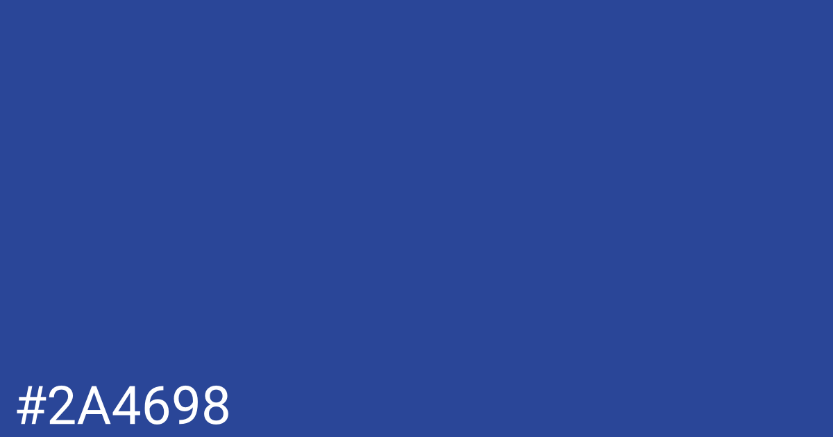 Hex color #2a4698 graphic
