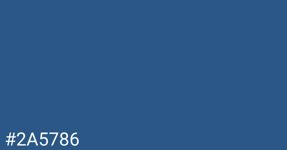 Hex color #2a5786 graphic