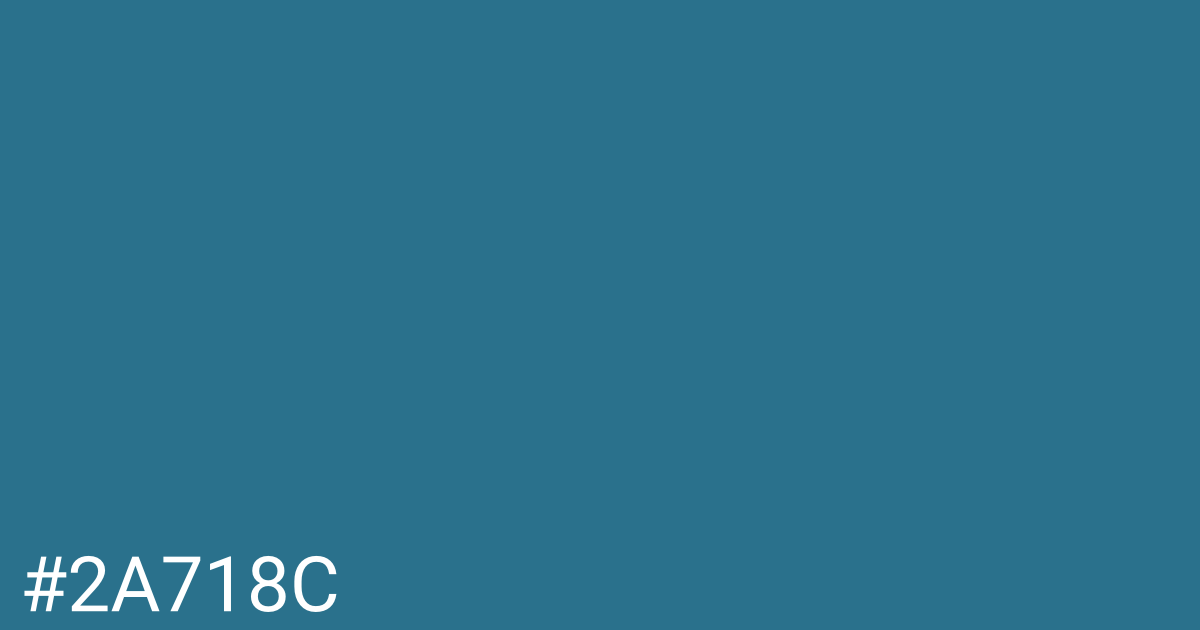 Hex color #2a718c graphic