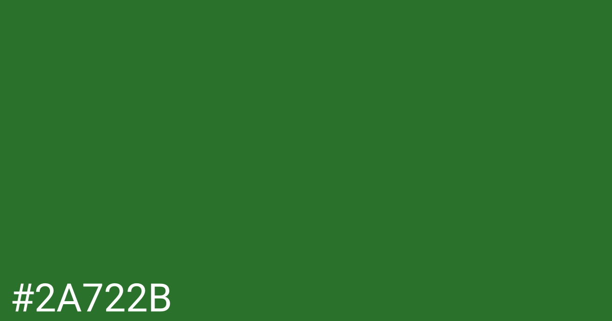 Hex color #2a722b graphic