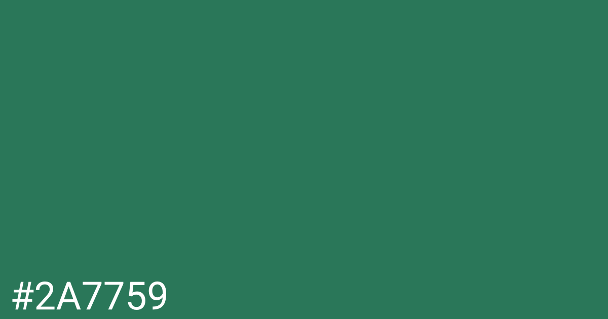 Hex color #2a7759 graphic