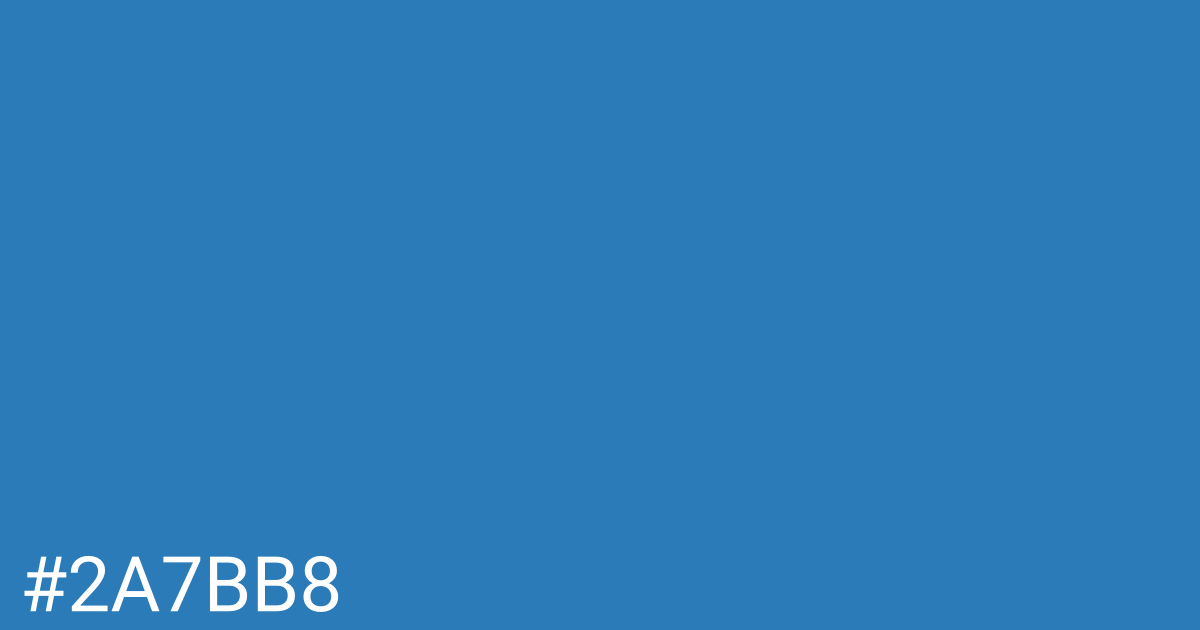 Hex color #2a7bb8 graphic