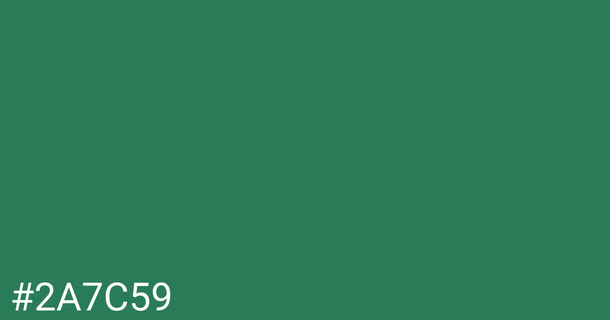 Hex color #2a7c59 graphic