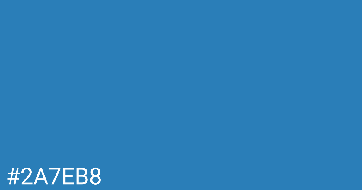 Hex color #2a7eb8 graphic