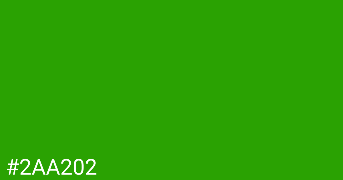 Hex color #2aa202 graphic