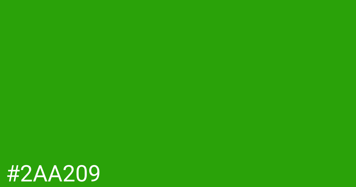 Hex color #2aa209 graphic