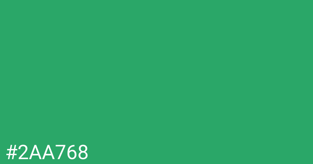 Hex color #2aa768 graphic