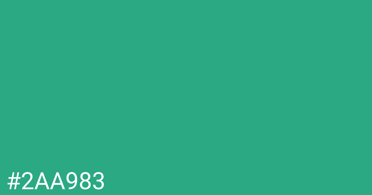 Hex color #2aa983 graphic