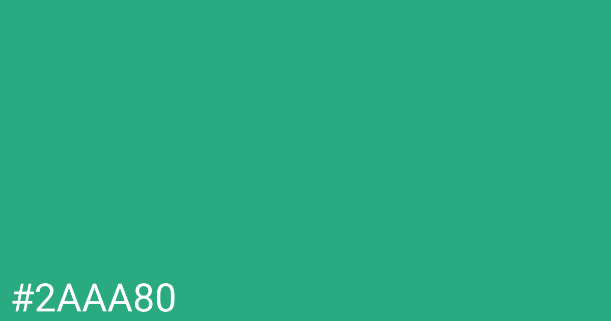 Hex color #2aaa80 graphic