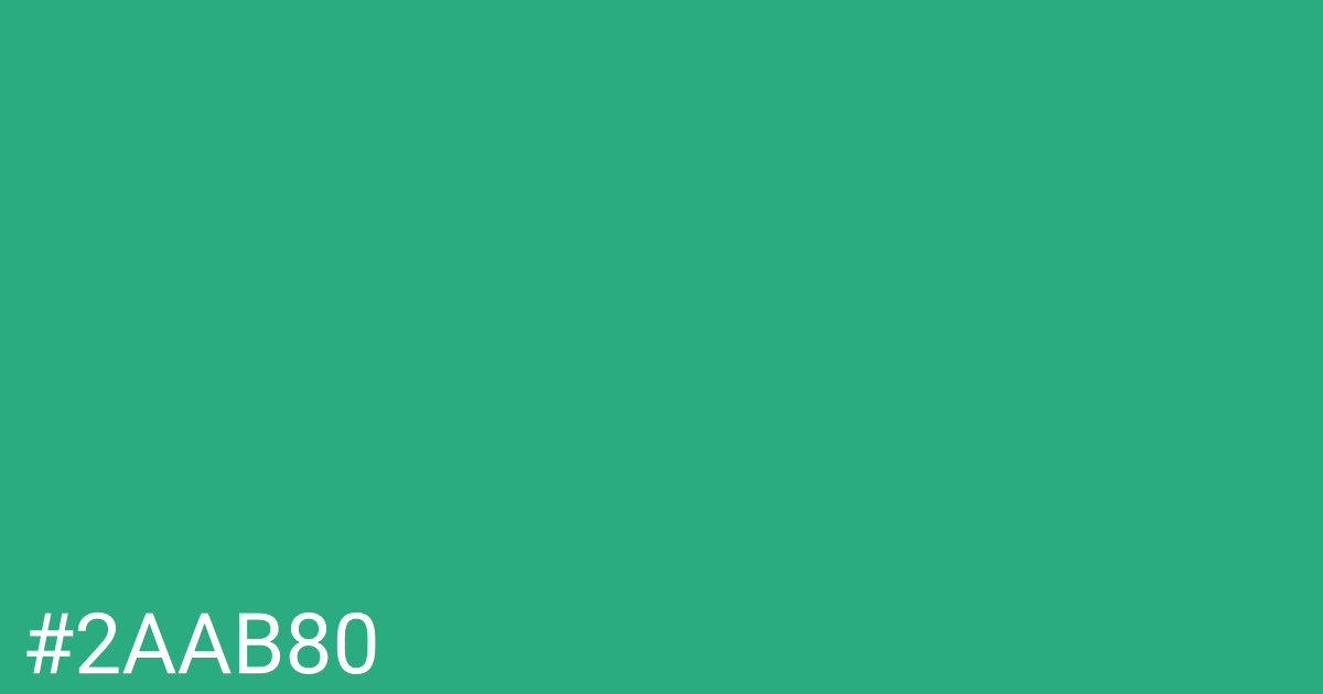 Hex color #2aab80 graphic