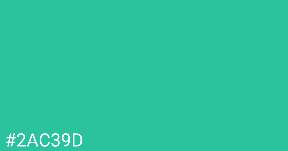 Hex color #2ac39d graphic