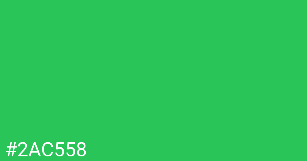 Hex color #2ac558 graphic