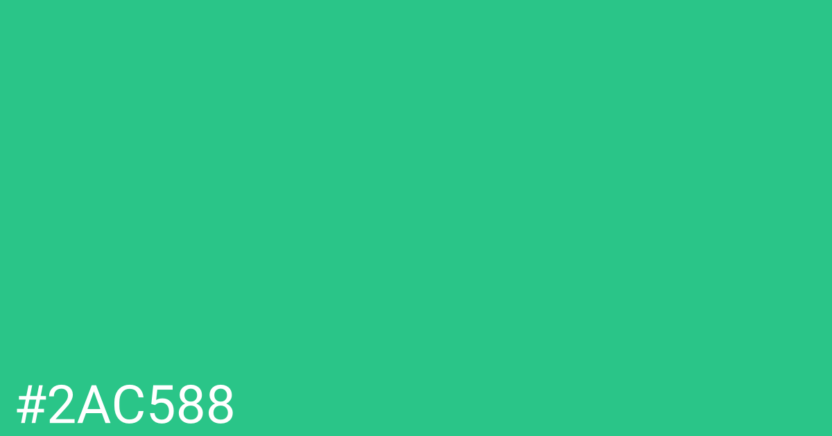 Hex color #2ac588 graphic