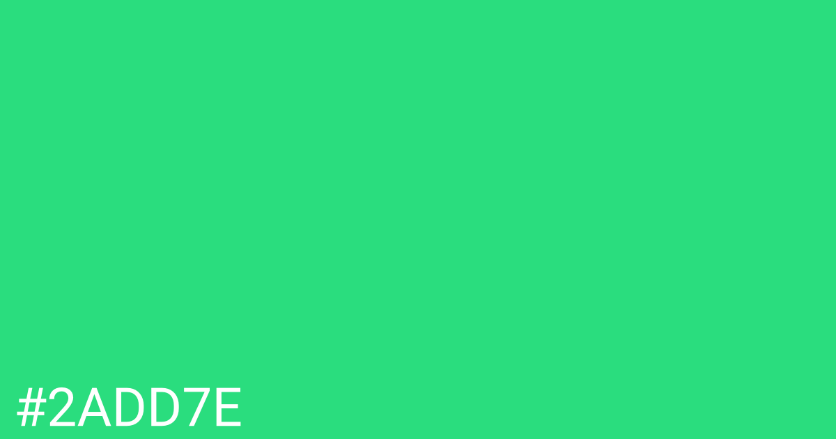 Hex color #2add7e graphic