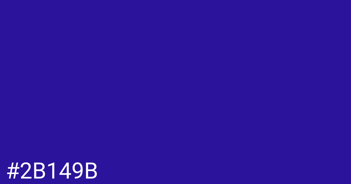 Hex color #2b149b graphic