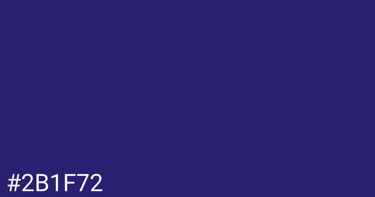 Hex color #2b1f72 graphic