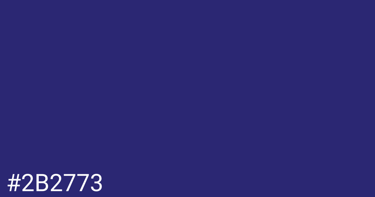 Hex color #2b2773 graphic