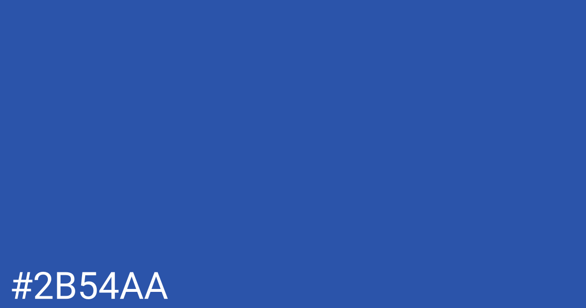 Hex color #2b54aa graphic
