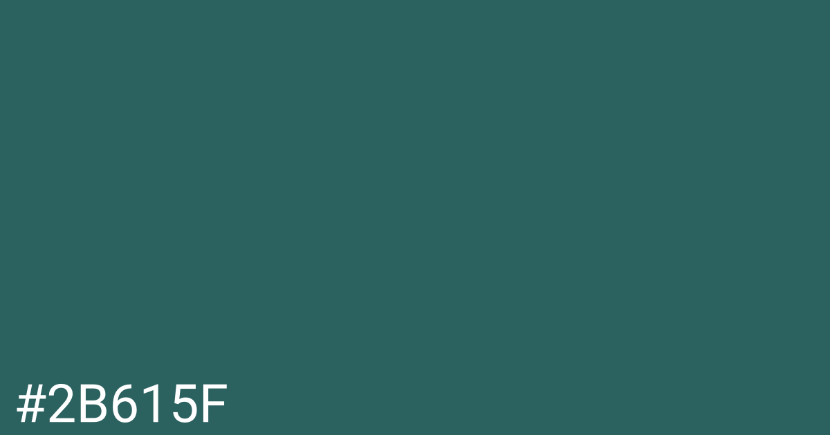 Hex color #2b615f graphic