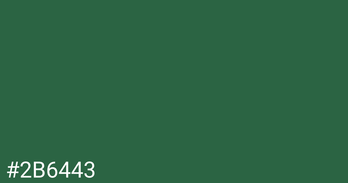 Hex color #2b6443 graphic