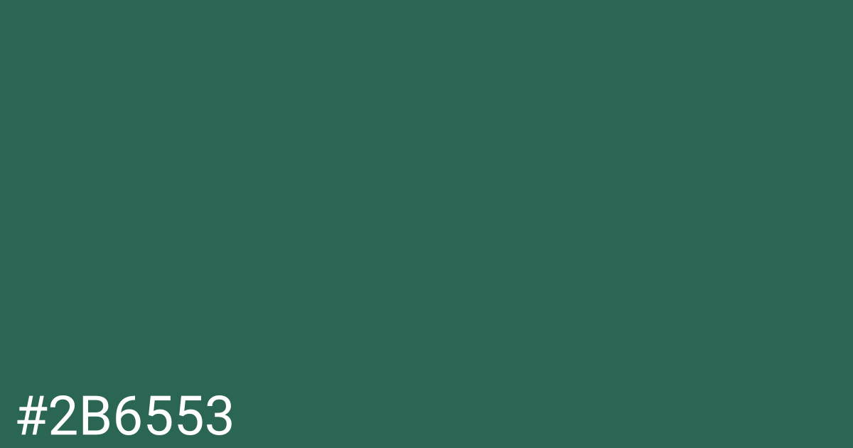 Hex color #2b6553 graphic