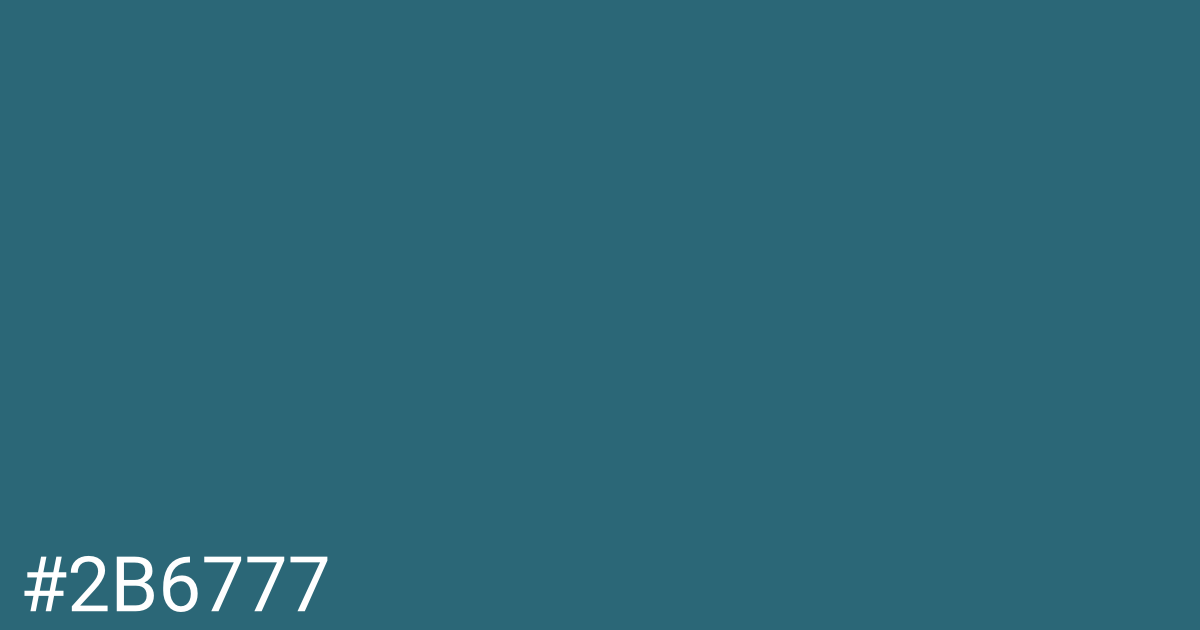 Hex color #2b6777 graphic