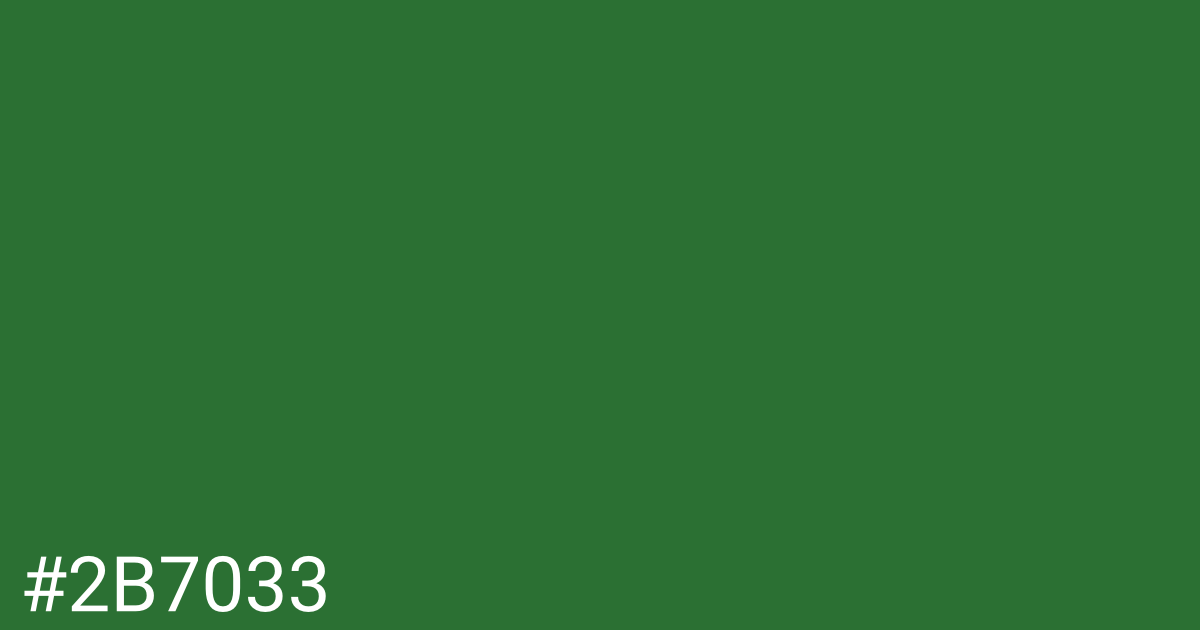 Hex color #2b7033 graphic